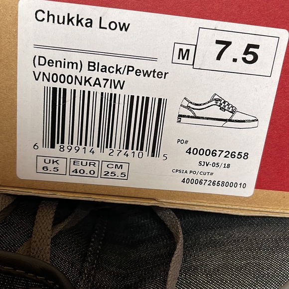 Vans Chukka Low Denim Black/Pewter WMNS - Picture 16 of 16